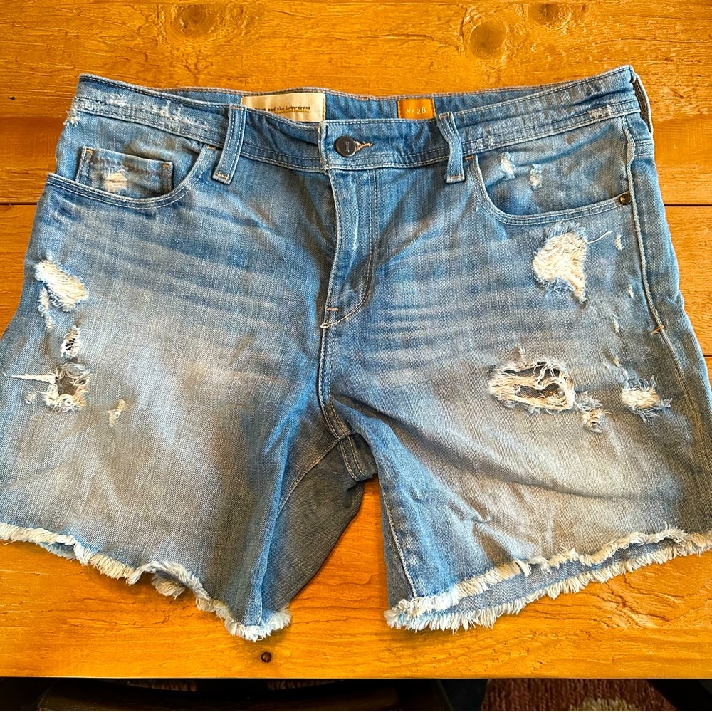 Pilcro Distressed Denim Shorts